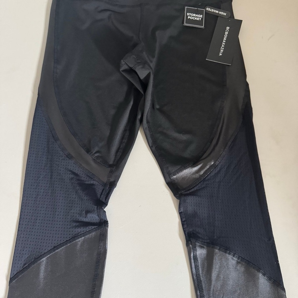 BCBG High-Waisted Black Leggings